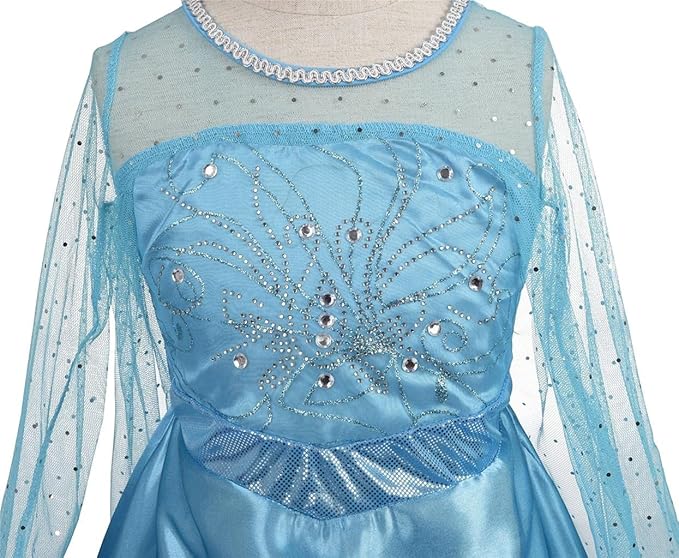 Dressy Daisy Toddler Little Girls' Ice Princess Dress Costume Birthday Halloween Christmas Fancy Party Dresses