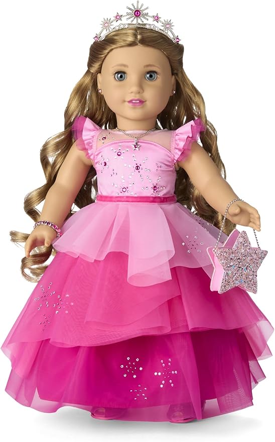 American Girl 2024 Pink Stardust Holiday Collector Doll with Swarovski Crystals – Blonde