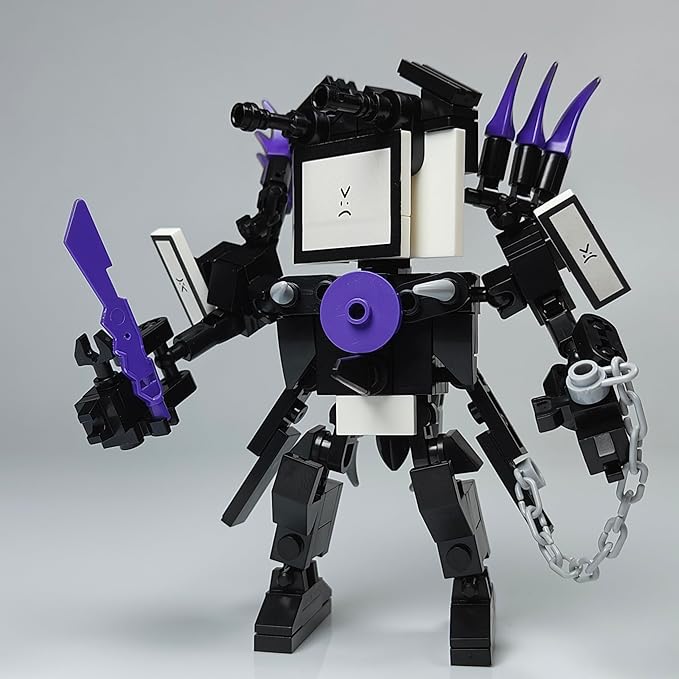 Skibid Toilet Building Block Set, Mini Titan TV Man Skibid Building Brick for Adults Fans 164PCS Blocks