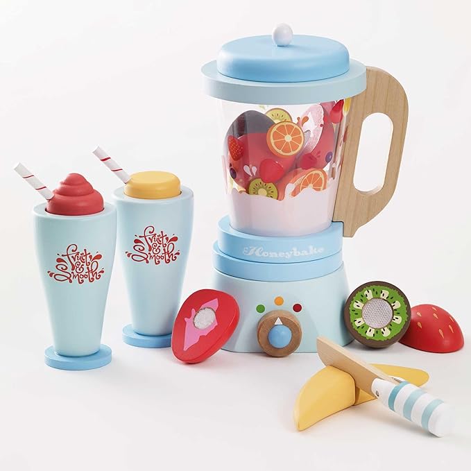 Blender & Wooden Fruit Set Premium Wooden Toys for Kids Ages 3 Years & Up - Le Toy Van