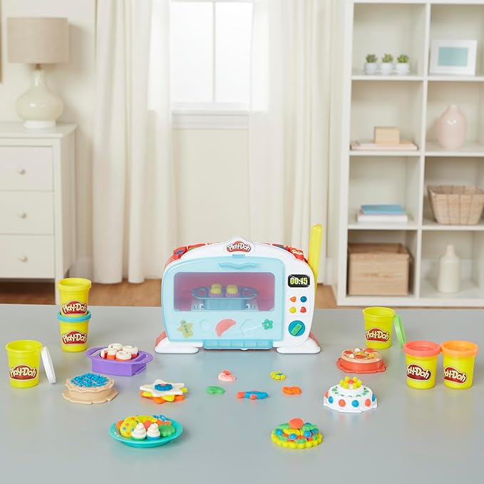 Play-Doh Kitchen Creations Magical Oven Play Food Set for Kids 3 Years and Up with Lights, Sounds, and 6 Colors (Amazon Exclusive)