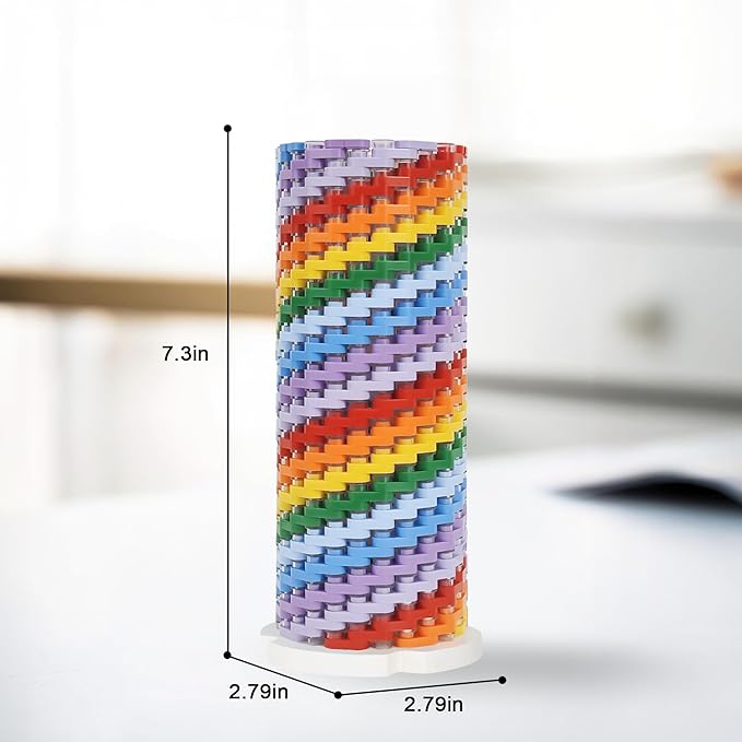 HI-REEKE Flowers Vase Building Set for Bouquet 10280 10313 10328, Colorful Vase Flower Display Stand Toy Block Kit for Women