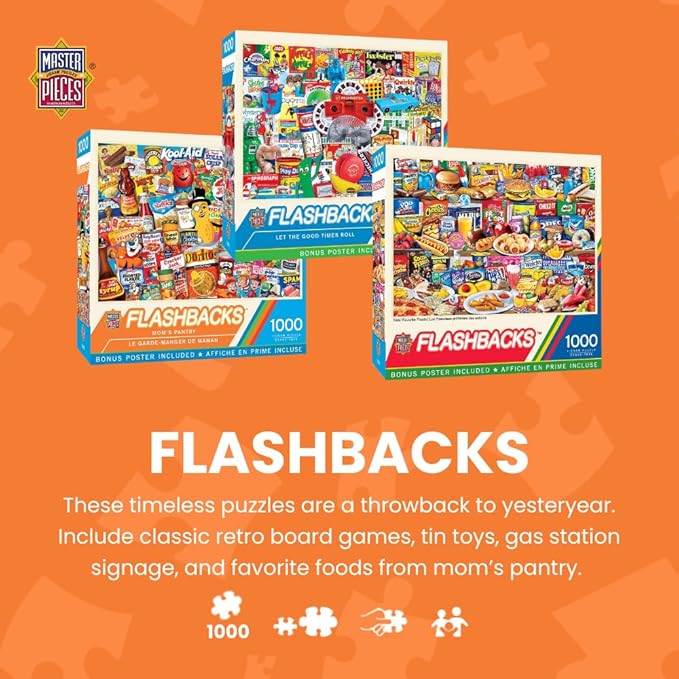 MasterPieces - 1000 Piece Jigsaw Puzzle, Movie Posters, Fun for Adults, Family, Kids, Non-Glare Finish, 19.25" x 26.75"
