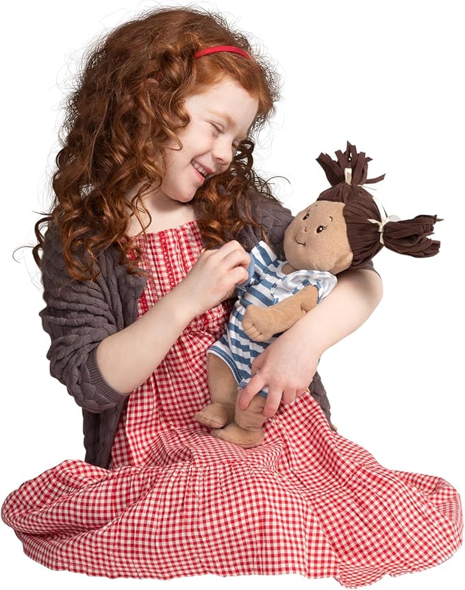 Manhattan Toy Baby Stella Beige with Brown Hair 15" Soft First Baby Doll