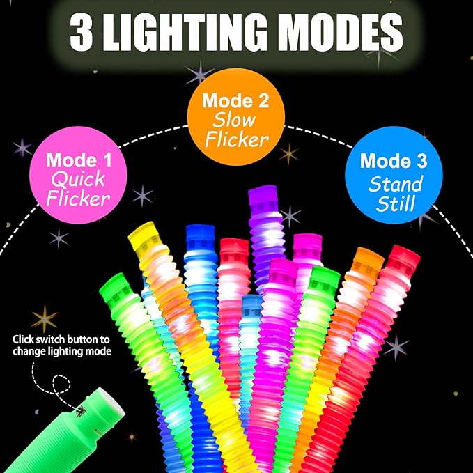 8 PCS Glow Sticks, Glow in The Dark Party Supplies, Light Up Party Favors, Glow Bracelets Necklaces, Neon Party Decorations, Valentine's Day Birthday Wedding Decorations