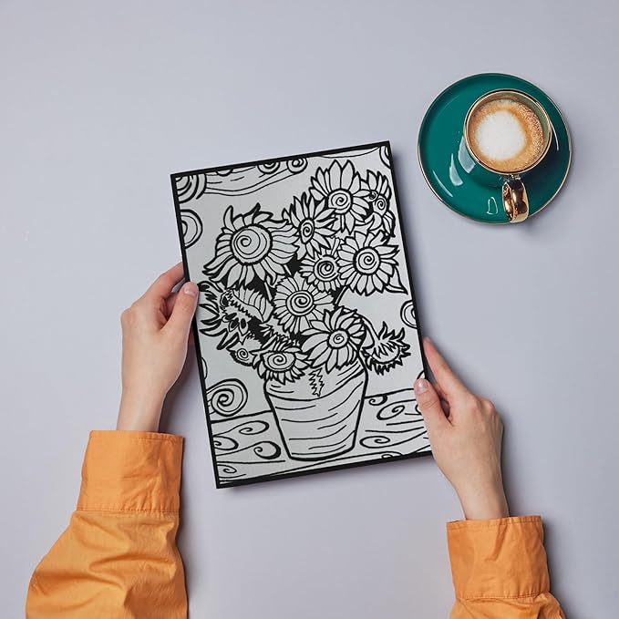 Sunflowers Small Size Picture 21 X 29.7Cm-Made in Italy