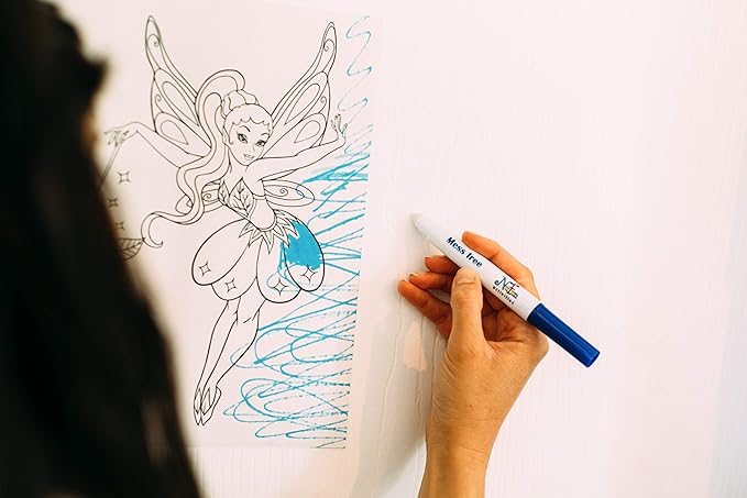 NuFun Activities Mess Free Paper - Kids Create No Mess Wonders with Special Coloring Paper, Gift for Kids, 50 Blank Pages