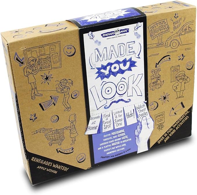 | Made You Look KIT | Fun and Creative Paper Art for Kids. Includes Unique Flyers, Postcards and Posters for Kids to Decorate and Leave Around Town!