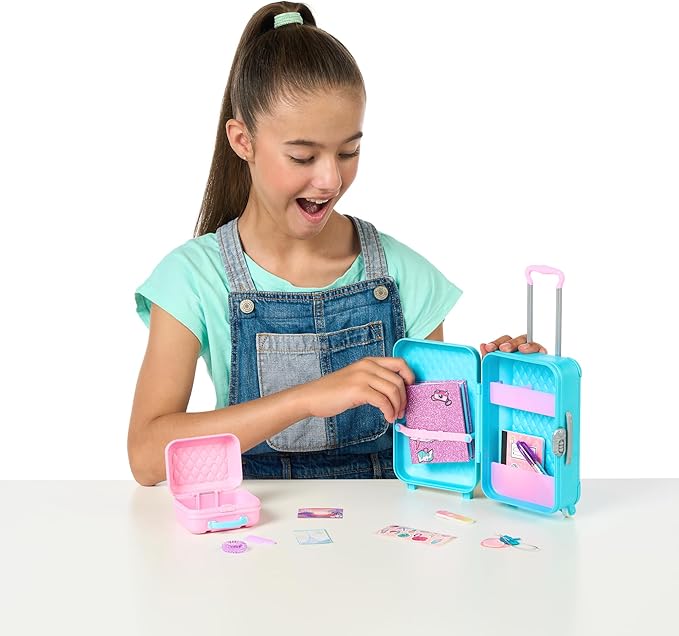 REAL LITTLES My Rainbow Collection, Roller Case, Fridge and Locker Desk Caddies in One Pack! Plus 57 Mini Toy Surprises! | Amazon Exclusive