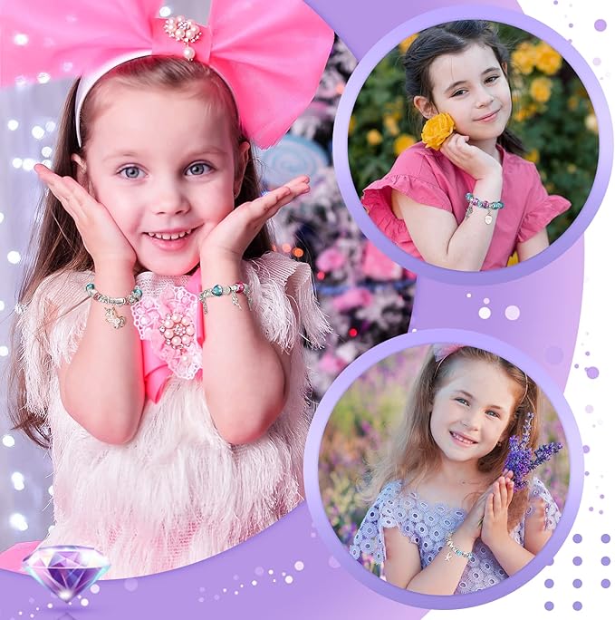 ZOOI Bracelet Making Kit for Girls, Girls Toys Age 6-8, Arts and Crafts for Kids Girls Ages 8-12, Gifts for 10 Year Old Girl, Jewelry Making Kit, Gifts for Teen Girls, Gifts for Girls Age 8-10