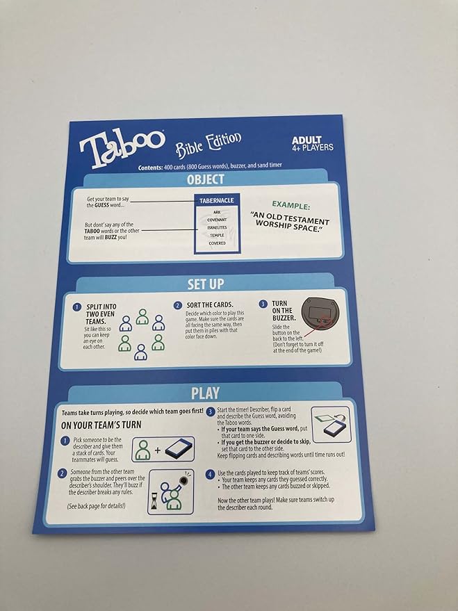 Taboo Bible Edition, CGD718-A
