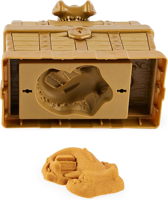 Kinetic Sand, Treasure Hunt with 14 Surprise Reveals & 1.62lbs Rare Shimmer Gold Play Sand, Sensory Toys for Kids Ages 3 and up