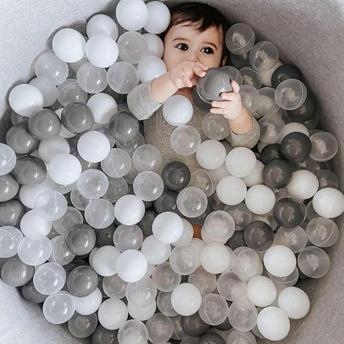 GOGOSO Ball Pit Balls for Toddles, Kids Plastic Balls for BallPit, Pool, Baby Party Accessories, Birthday Decoration 50 100 200 500 1000