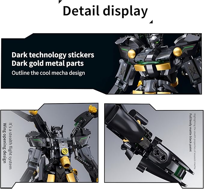 Mech Building Blocks Sets Creative Robot Adult or Boy Birthday Gift (534Pcs)