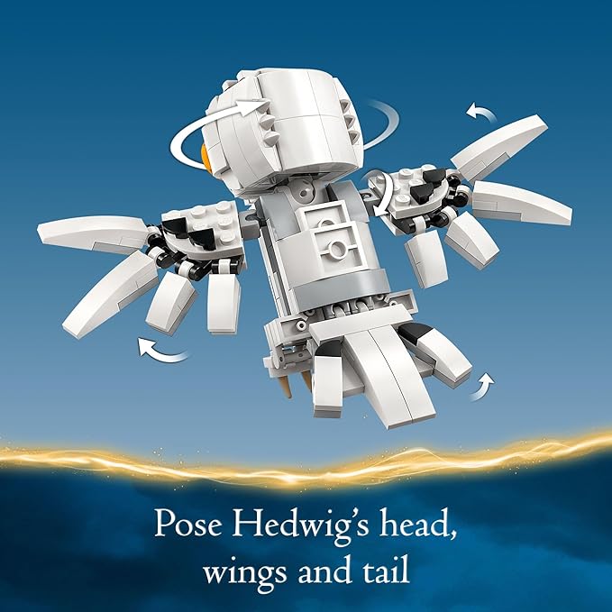 LEGO Harry Potter Hedwig at 4 Privet Drive, Buildable Fantasy Toy with a Harry Potter Owl Figure, Harry Potter Toy for Independent Play, Harry Potter Gift Idea for Girls, Boys and Kids Ages 7+, 76425