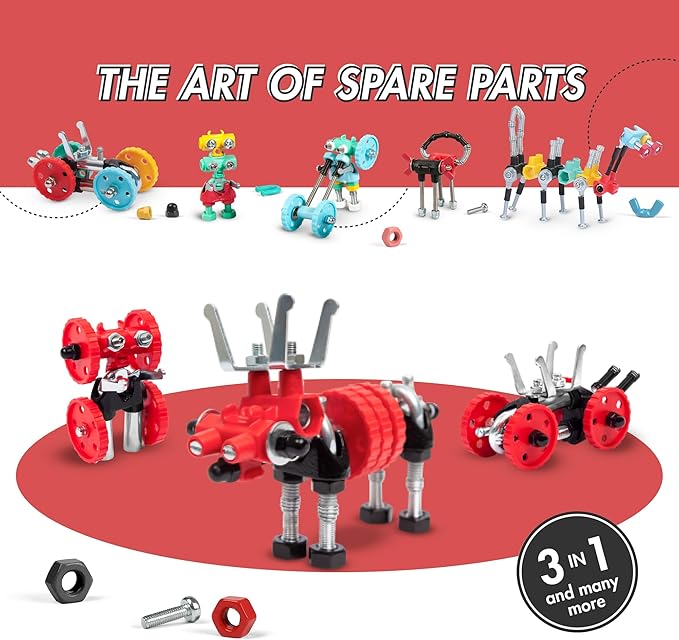 Stem Building Toys, Educational Build Your Own Robot Toy for Kids Age 6 7 8 9+ Year Old Boys and Girls, Animal Stem Toys Engineering Kit, Construction Toys Steam Gift - Moose