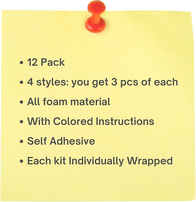 4E's Novelty Legend of Gingerbread Man Ornament Craft - 12 Pack Bulk Foam Christmas Ornaments Set, Ages 3-12, Self-Adhesive, DIY Ornaments for Christmas Tree, Classroom Art Project