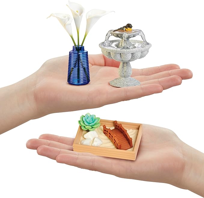 MGA's Miniverse Make It Mini Lifestyle™ Home Series 1 (6 Pack) Mini Collectibles, Mystery Blind Packaging, DIY, Crafts, Resin Play, Replica Items, Mini Plants, Birdhouses, Bouquets Collectors, 8+