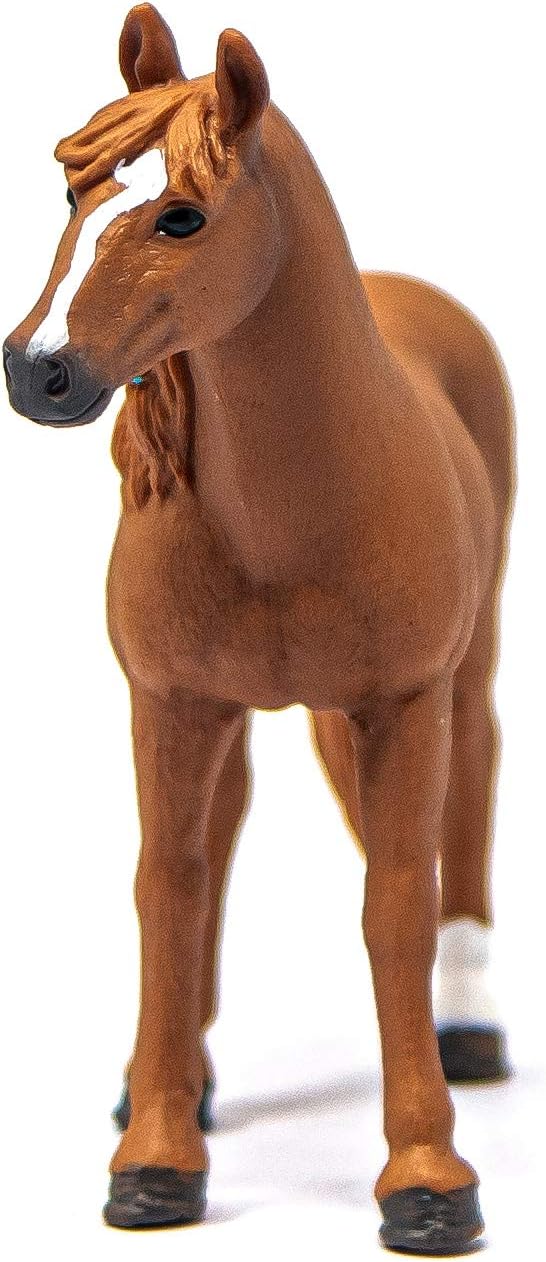 Schleich Horse Club, Horse Toys for Girls and Boys German Riding Pony Mare Horse Figurine, Ages 5+