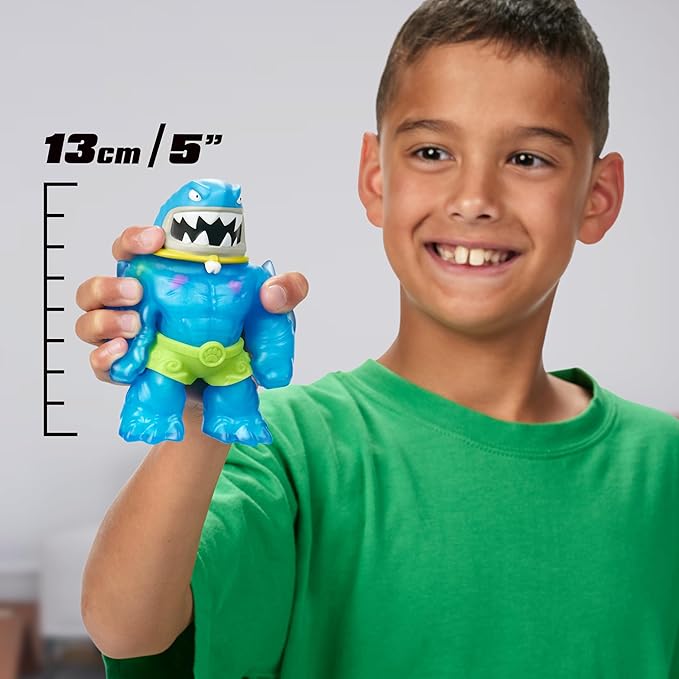 Heroes of Goo Jit Zu Hero Creator Thrash with 3 Unique goo fillings, Mix, Fill & Create Your own Stretchy Action Figure, Play Again and Again