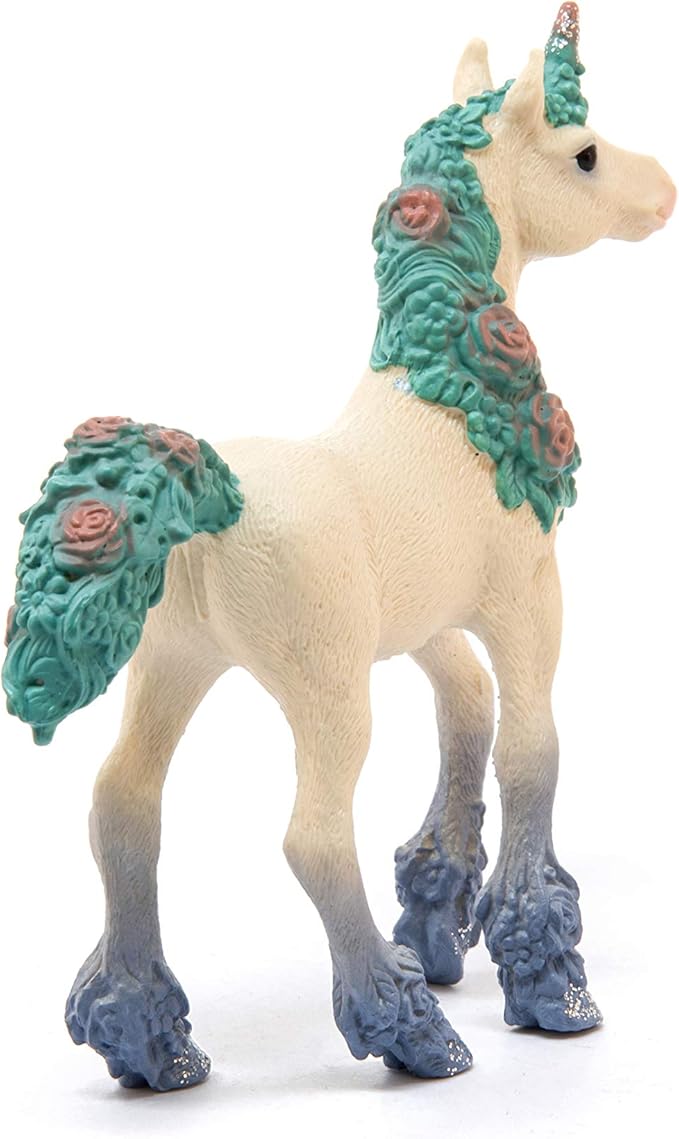 Schleich bayala Unicorn Toys for Girls and Boys, Flower Unicorn Foal Toy Figurine, Ages 5+
