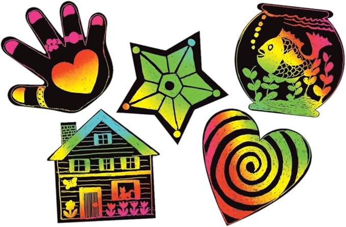 Melissa & Doug Melissa and Doug Scratchin' Shapes - Fun Shapes Group Pack