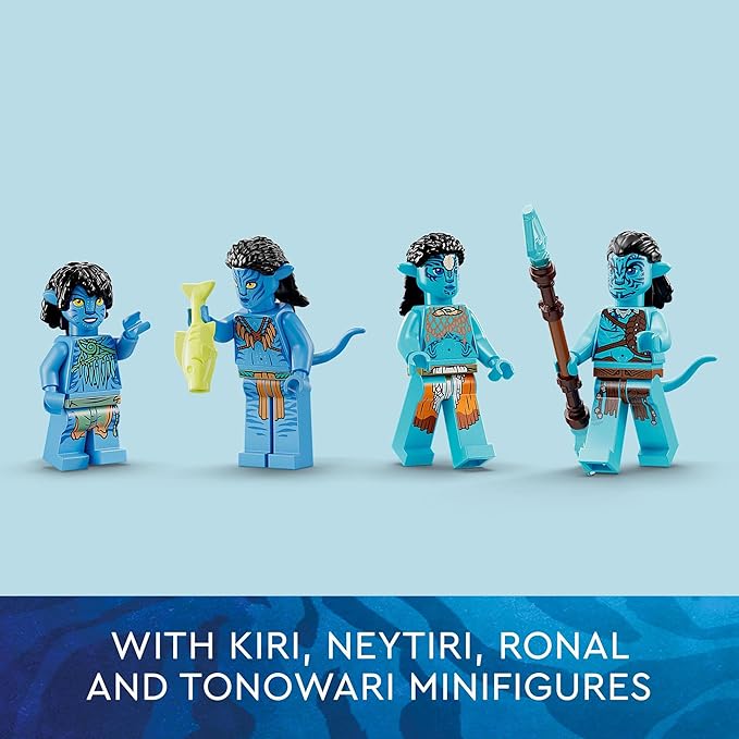 Lego Avatar: The Way of Water Metkayina Reef Home 75578, Building Toy Set with Village, Canoe, Pandora Scenes, Neytiri and Tonowari Minifigures, Movie Set