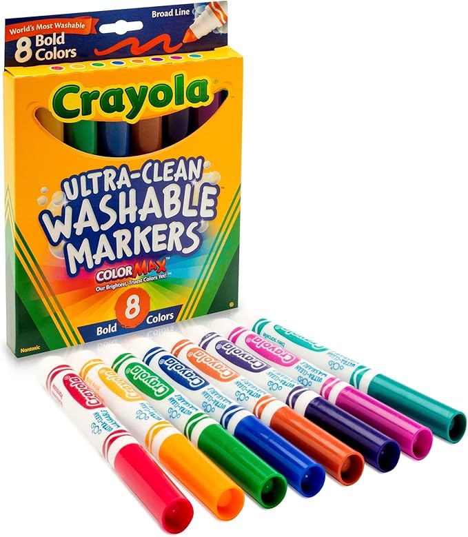 Crayola 8 Ct Bold Broad-Line Washable Markers