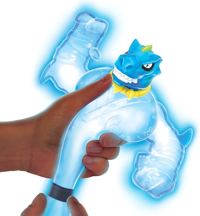 Heroes of Goo Jit Zu Glow Shifters - Versus Pack, Ultraglow Tyro VS Shadowclaw Rock Jaw. One with Unique Glow-in-The-Dark Goo Transformation. Crush The core, Goo Glows in The Dark (42620)