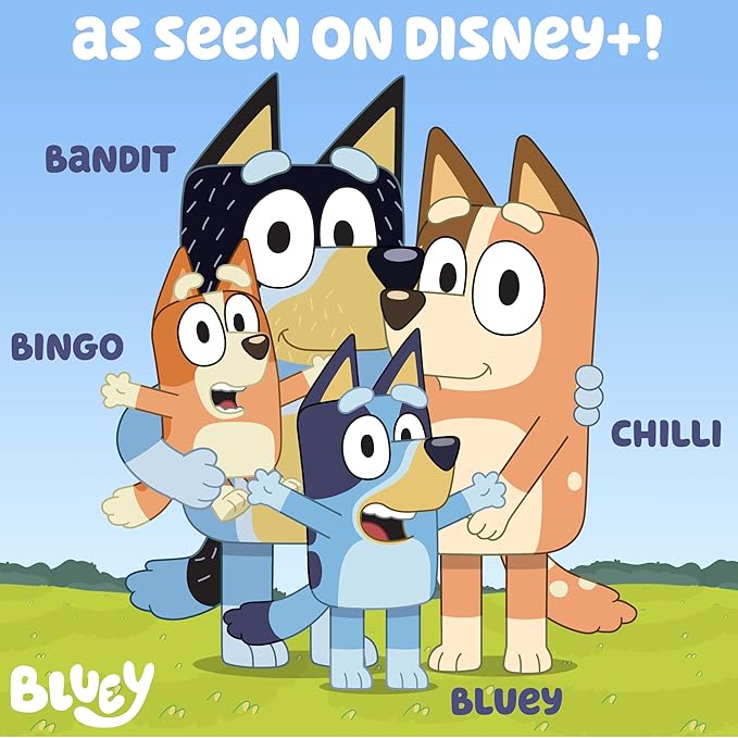 Bluey Magnetic Playset, Magnet Activity Toys, Great Birthday Parties, at-Home Activities, or Screen-Free Fun, Perfect Travel or Road Trip, Hours of Fun for Kids Ages 3,4,5,6,Multicolor,Medium,214618
