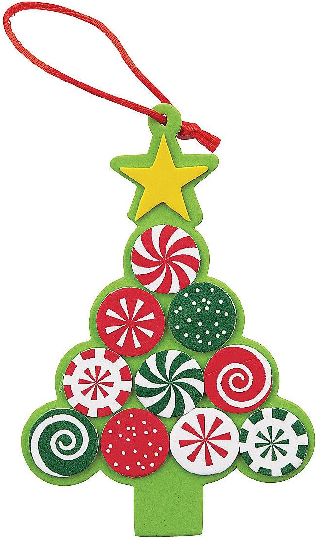 Candy Tree Foam Ornament Craft Kit -12 - Crafts for Kids and Fun Home Activities