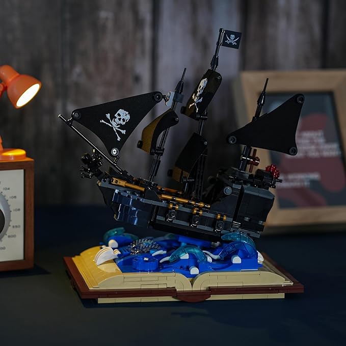 Creator Pirate Ship Building Set Compatible with Lego for Adults,Christmas Toy Building Blocks for Boys 8-14 Years 919 pcs