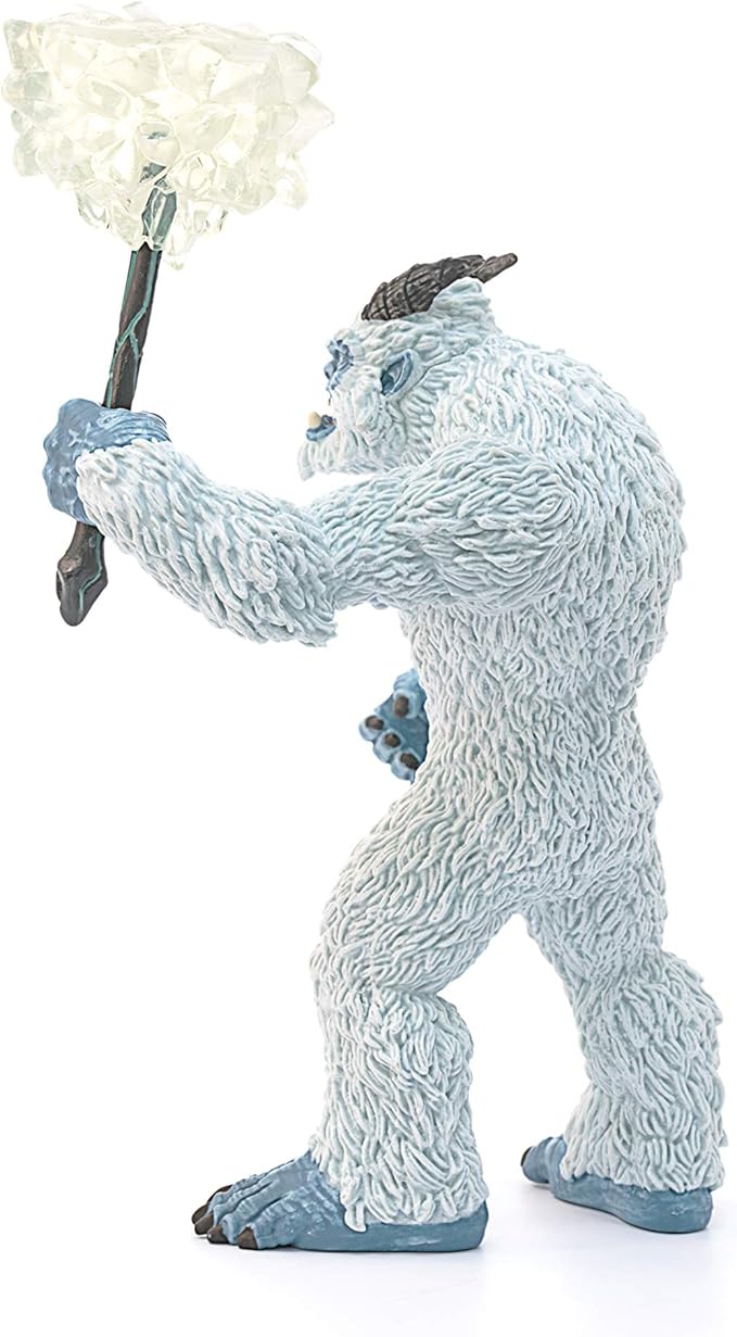 Schleich Eldrador Creatures Mythical Ice Creature with Frozen Hammer Figurine - Icy Monster Action Toy with Movable Arms and Ice Hammer Accessory, Durable Toy for Boys and Girls, Gift for Kids Ages 7+