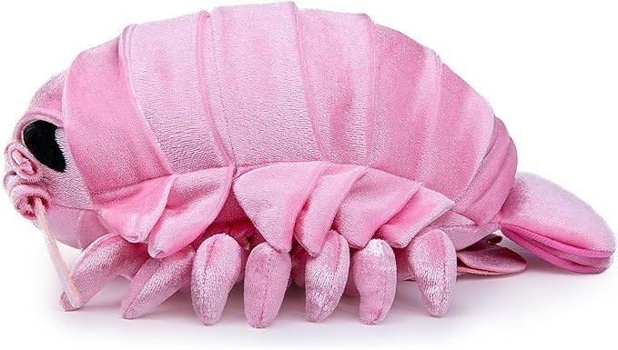 ZHONGXIN MADE Large Isopod Plush - Lifelike 20” Pink Isopod Weigted Stuffed Animal, Realistic Bathynomus Giganteus Arthropod Insect Plushie, Soft Crustaceans Animals Toys Model Dolls Gifts for Kids