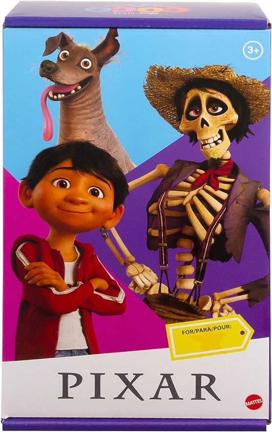 Mattel Disney Pixar Coco Miguel Action Figure, 5.6-in Movie Character Toy with 3.6-in Dante Dog Figure, Highly Posable with Authentic Design, Gift for Ages 3 Years Old & Up