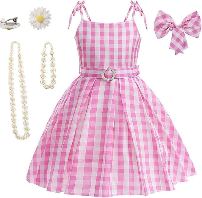 Princess Costume for Girls Dresses Vintage Outfits Halloween Dress Up with Accessories