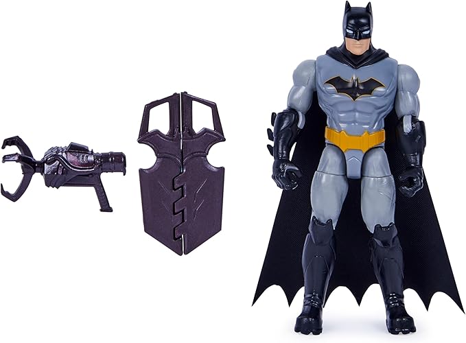 DC Comics, Batman and Robin vs. The Joker and King Shark, 4-inch Action Figures, Kids Toys for Boys and Girls Ages 3 and Up
