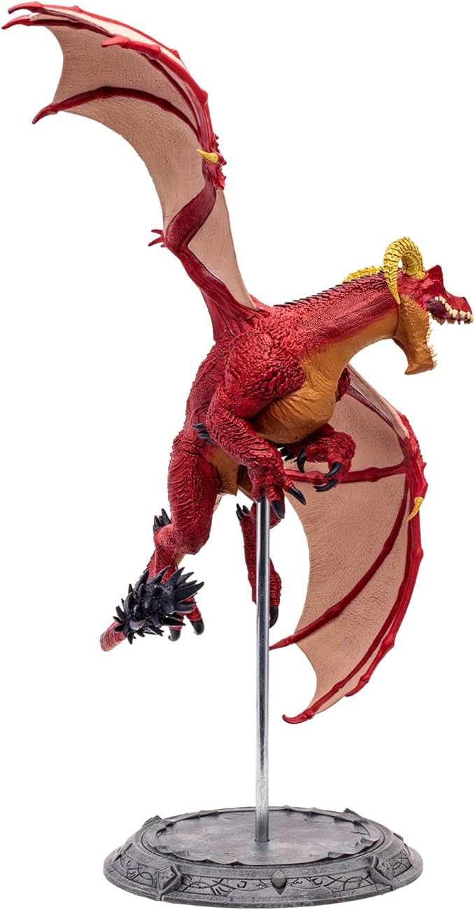 McFarlane Toys - World of Warcraft Red Highland Drake and Black Proto-Drake 2pk 1:12 Scale Posed Figures
