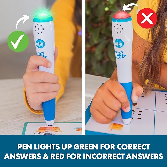 Educational Insights Hot Dots Light-Up Interactive Pen, Single Pen, Interactive Learning, Compatible With Any Hot Dots Set
