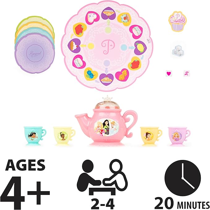 Disney Princess Treats & Sweets Party Board Game, for Kids and Families Ages 4 and up