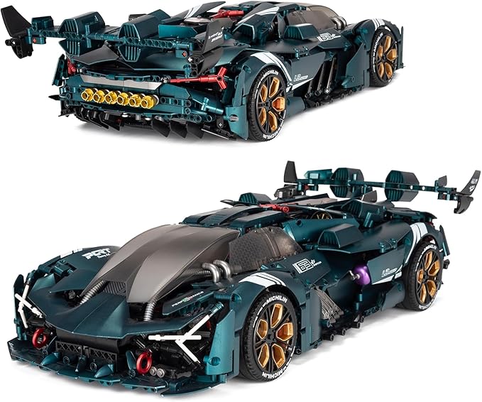 Millanio Super technic Car Model Building Kit,1:8 Scale Model and Race Engineering Toy,Adult Collectible Model Cars Kits to Build,Compatible with Lego Technic Car Sets for Adults(3446pcs)