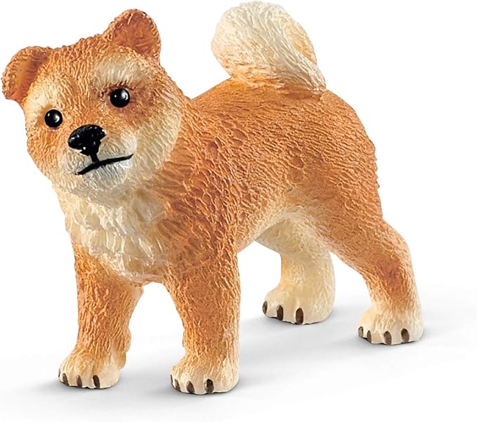Schleich Shiba Inu Mother and Puppy, 4-piece set, Ages 3+