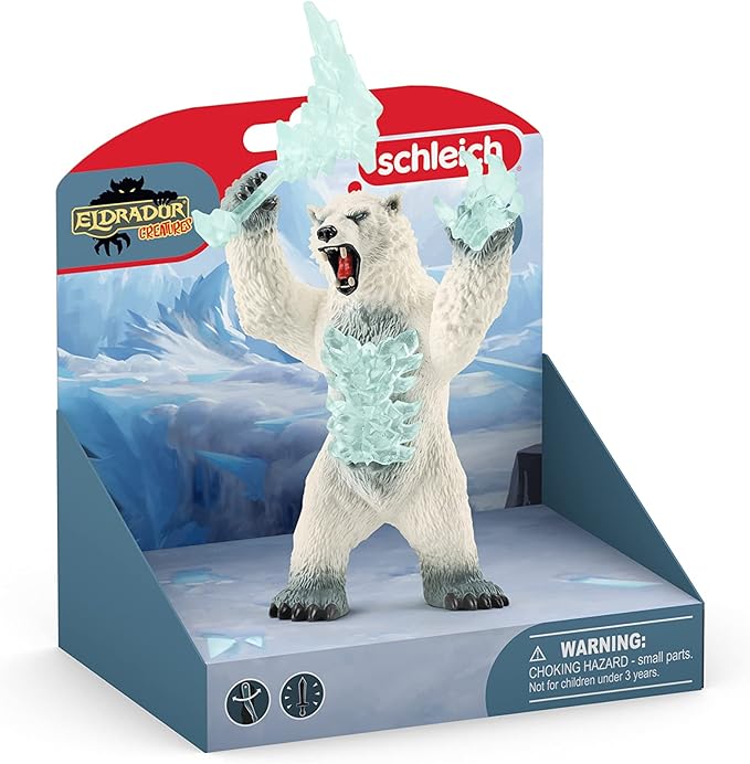 Schleich Eldrador, Eldrador Creatures, Action Figures for Boys and Girls 7-12 years old, Blizzard Bear with Weapon