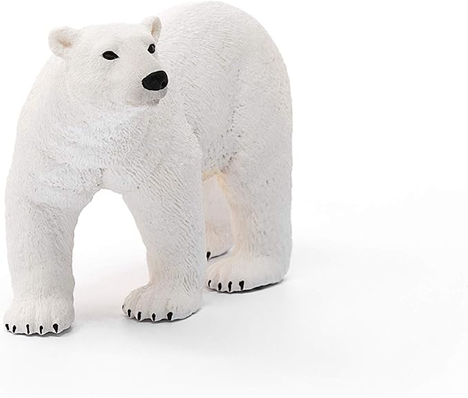 Schleich Wild Life, Animal Figurine, Animal Toys for Boys and Girls 3-8 Years Old, Polar Bear, Ages 3+