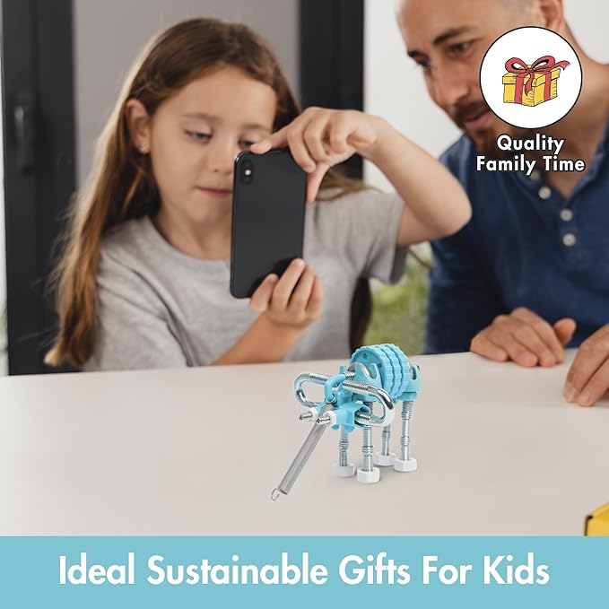 Stem Building Toys, Educational Build Your Own Elephant Robot Toy for Kids Age 6 7 8 9+ Year Old Boys and Girls, Animal Stem Toys Engineering Kit, Construction Toys Steam Gift