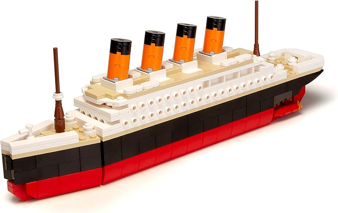 Brick Loot Titanic Building Blocks Large Set, Toy Ship Model Kit, Building Bricks Sets for Adults or Kids, 6 Year Old +, Home Decor, Quality Blocks Compatible with Lego & Major Brands, 390 Pieces