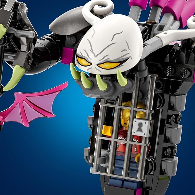 Lego DREAMZzz Grimkeeper The Cage Monster 71455 Building Toy Transforms from Z-Blob Robot to Mini-Plane to Hoverbike, Great for Imaginative and Pretend Play, Unique Birthday Gift for 7+ Year Olds