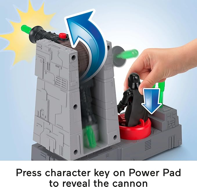 Fisher-Price Imaginext Star Wars Toys Death Star Turret Cannon with Darth Vader Metal Character Key for Kids Ages 3+ Years
