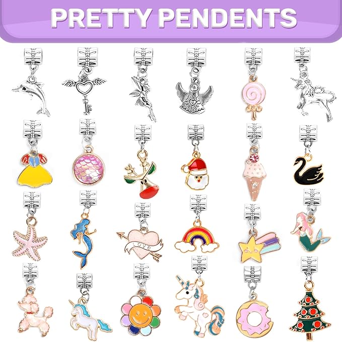 ZOOI Bracelet Making Kit for Girls, Girls Toys Age 6-8, Arts and Crafts for Kids Girls Ages 8-12, Gifts for 10 Year Old Girl, Jewelry Making Kit, Gifts for Teen Girls, Gifts for Girls Age 8-10