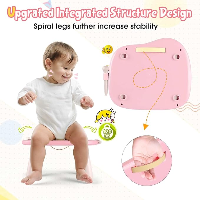 Smasiagon Magnetic Drawing Board for Kids- Girls Toys for Toddler 1-3 - Portable Doodle Board Educational Toys for Ages 2-4 - Birthday Easter Valentines Day Gift（Pink